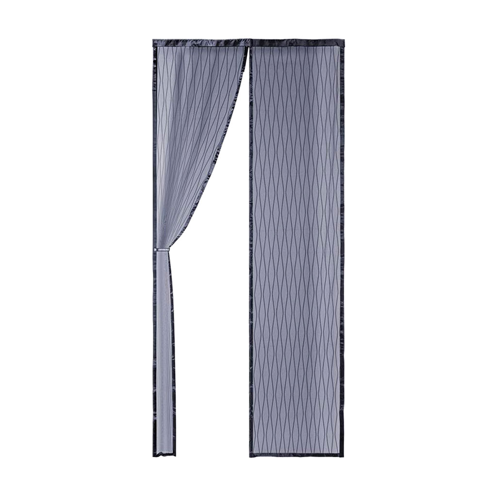 Москітна сітка для дверей Fabrika Proshield на магнітах, з підхватом, 120*200 см, графіт (FK-120Х200)